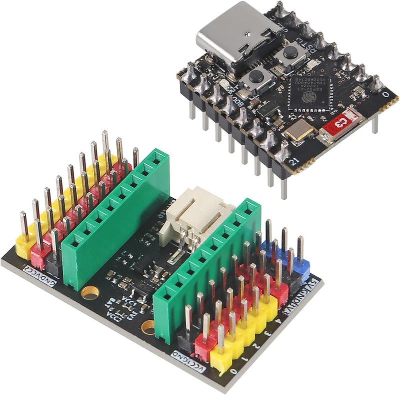 AiTrip 2 Sets ESP32-C3 MINI Development Board ESP32 Super Mini Development Board ESP32-C3 Development Board WiFi Bluetooth with Expansion Board for Arduino - Image 4